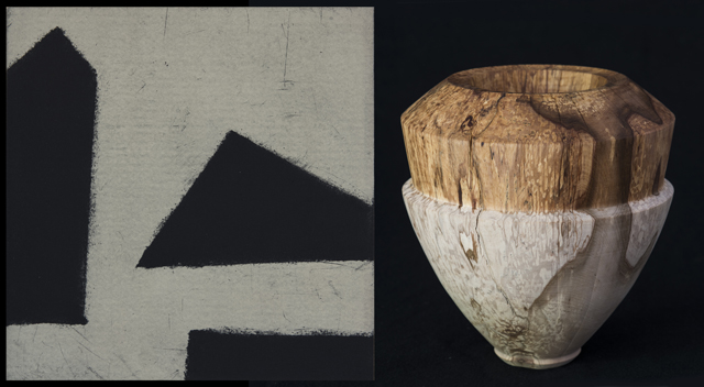 Galerie artune Frick: Hanni Schirmann (Bilder) – Thomas Schirmann (Objekte aus Holz)