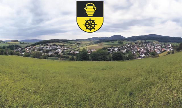 Klares Ja zum Zusammenschluss aus Ueken und Herznach; oben: das künftige Wappen der fusionierten Gemeinde. Foto: zVg