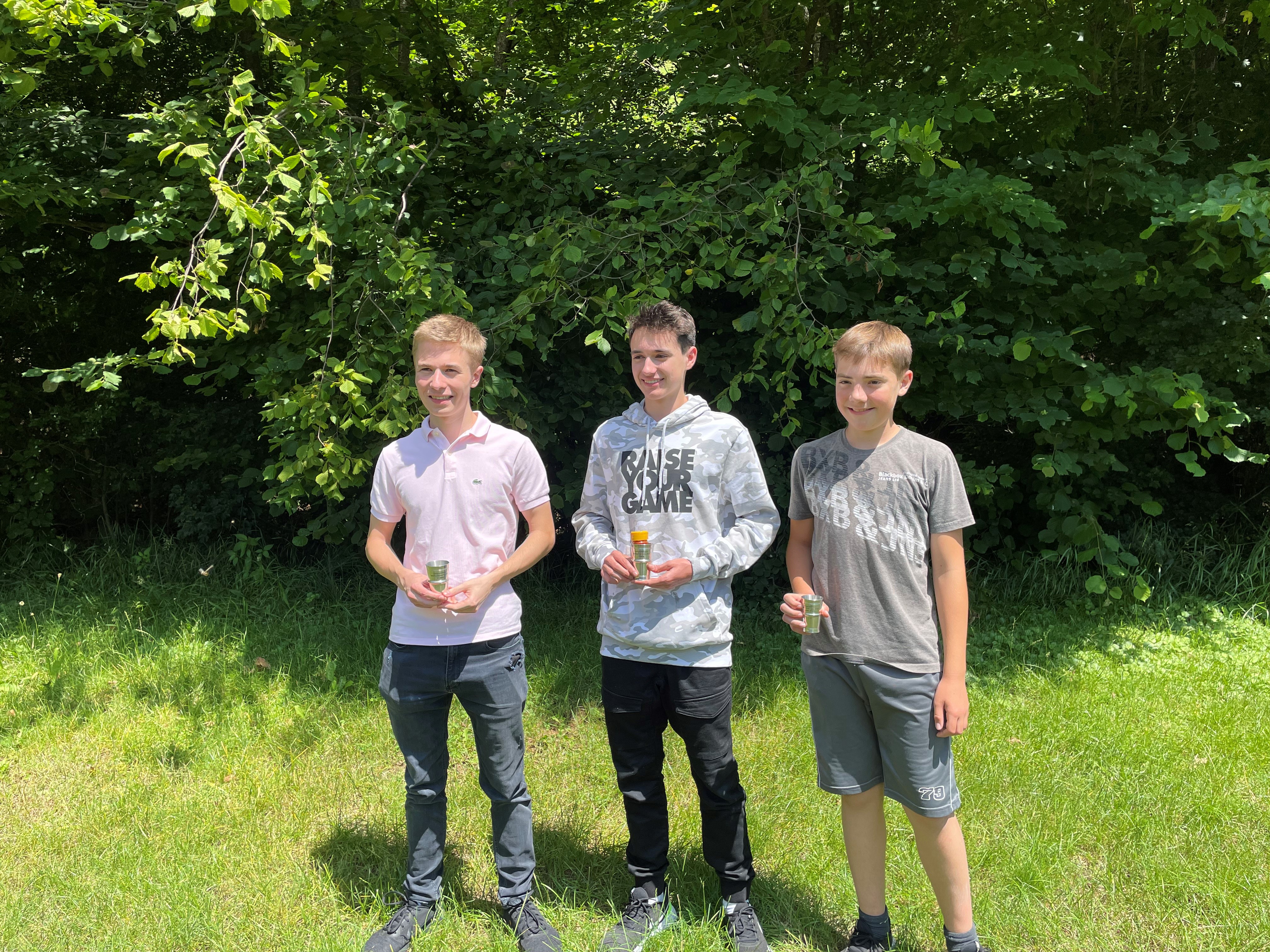 Bild (v.l.n.r):  Etienne Frey, Ramon Hutter und Leo Staudacher. Foto: zVg