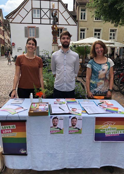 Stephanie Huber, Joris Bachmann und Kathrin Frey (v.l.n.r.): Foto: zVg