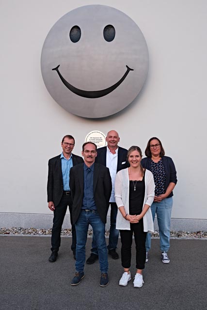 Der Gemeinderat für die Amtsperiode 2022/2025 (von links): Ralf Dümpelmann, Jean-Marc Rechsteiner, Rainer Schaub, Annick Caruso und Viviane Raimann. Foto: Alois Amsler