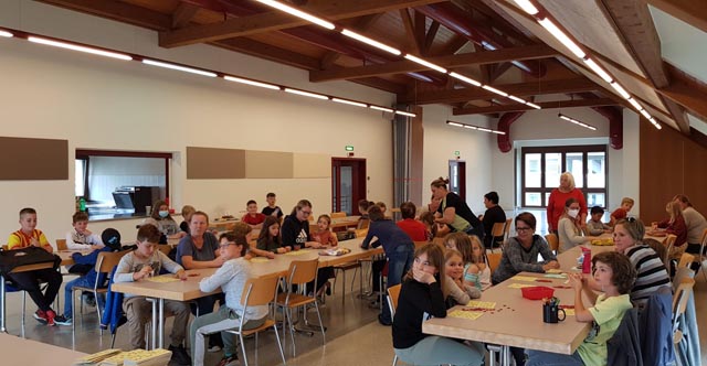 Die Mumpfer Kinder spielten Lotto. Foto: zVg