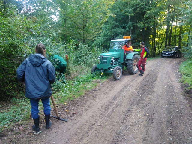 Das Entfernen der Wurzeln erfolgte mit schwerem Gerät. Foto: zVg