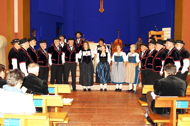 Der Jodlerklub Laufenburg-Rheinfelden freut sich, dass er endlich wieder singen darf. Foto: Dieter Deiss
