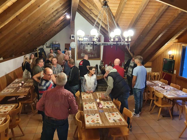 Apéro anlässlich des Absendens der Pontoniere Wallbach. Foto: zVg 