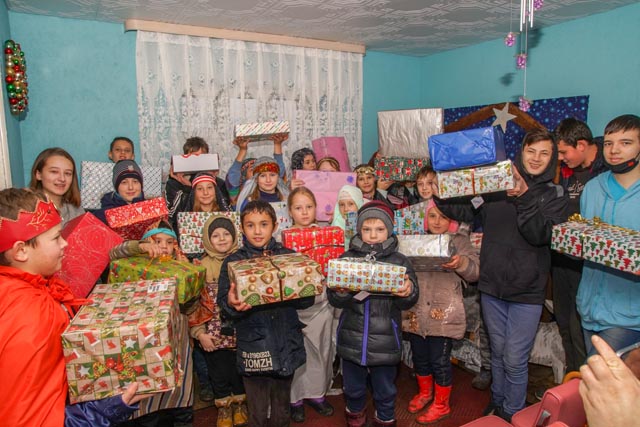 Weihnachtsfeier mit Päckli in Moldawien. Foto: zVg