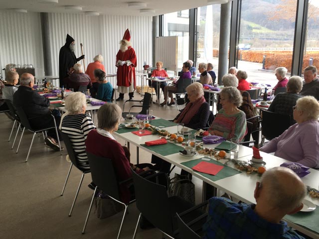 Gut besuchter Pro-Senectute-Mittagstisch in Stein. Foto: zVg