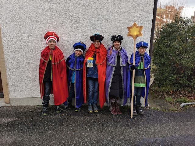 Die Sternsinger in Schupfart. Foto: zVg