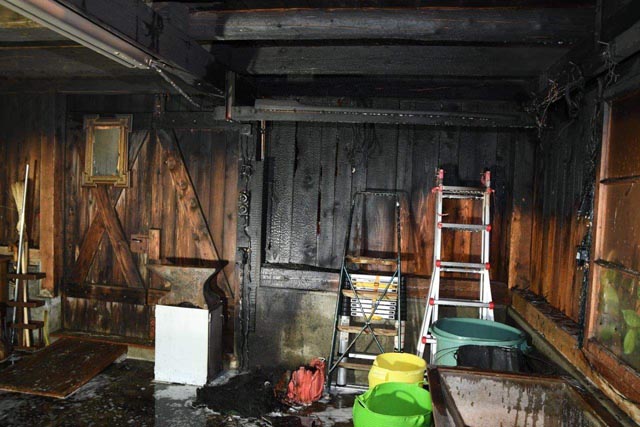 Brand in Holderbank. Foto: Polizei AG