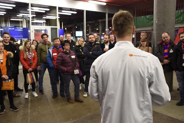 Interessanter Netzwerkanlass für die Hotel &amp; Gastrounion NWCH im St. Jakob Park. Foto: zVg 