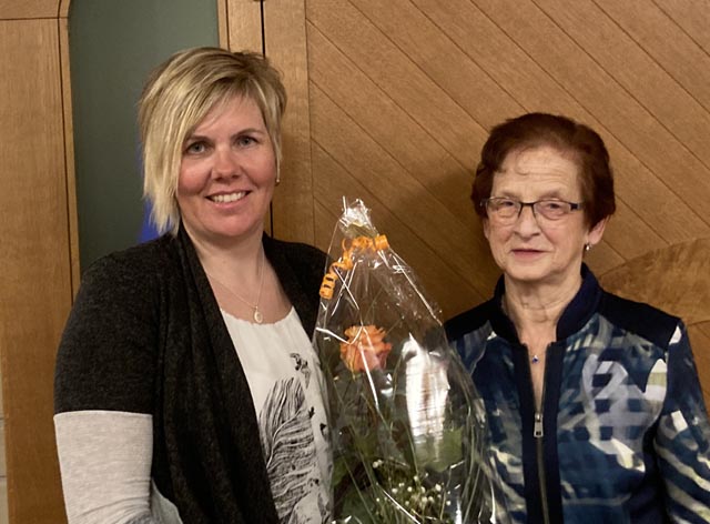 Präsidentin Patricia Hummel (links) mit Gründungsmitglied Rösli Rüede. Foto: Cornelia Steinacher