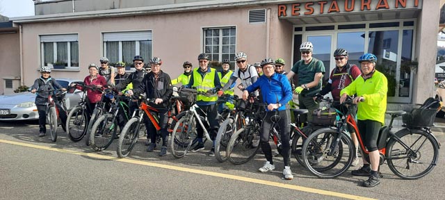 Die Teilnehmenden der Velotour. Foto: zVg