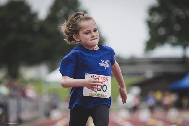 Ladina vom TV Zeiningen auf den letzten Metern. Foto: zVg