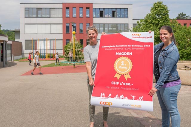 Erster Platz für Magden: Magden gewinnt das Coop Gemeindeduell von Schweiz bewegt