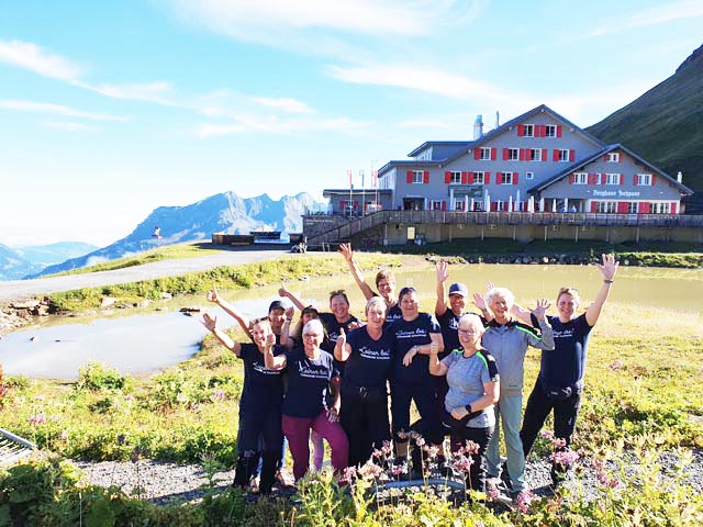 Die Frauen des FTV Schupfart auf Wanderreise. Foto: zVg