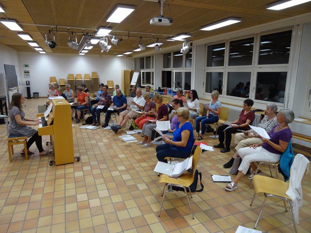 Für den Regenbogenchor stehen bis zum Konzert am 5. November noch viele Proben auf dem Programm. Foto: zVg