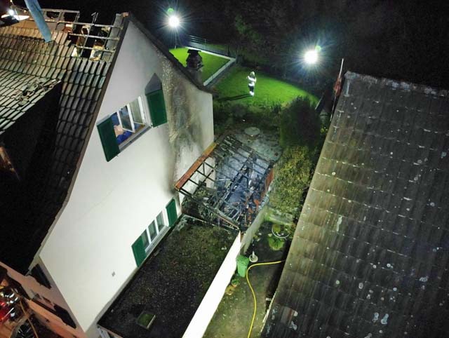 Brand in Diegten. Foto: Polizei BL