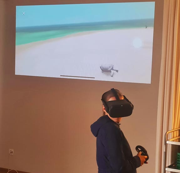 Eintauchen in virtuelle Welten. Foto: zVg