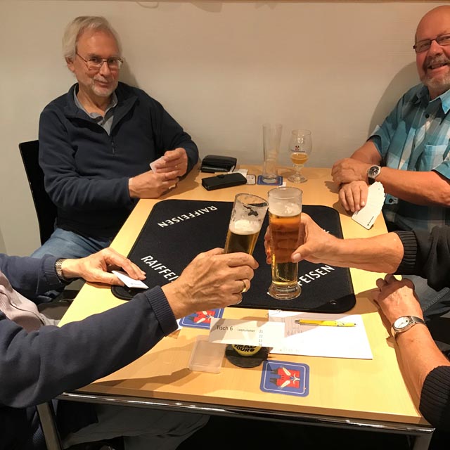 Gemütliche Atmosphäre im Clubhaus des TC Rheinfelden. Foto: zVg