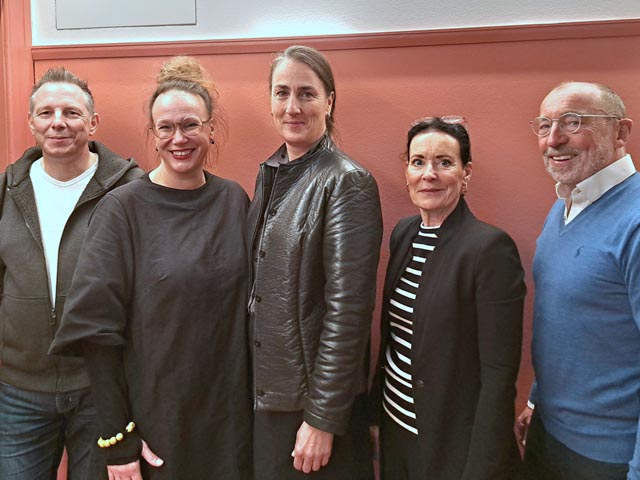 Von links: Marek Rabe, Stella Barmettler, Kathrin Schöb, Béa Bie­ber, Christian Müller. Foto: zVg