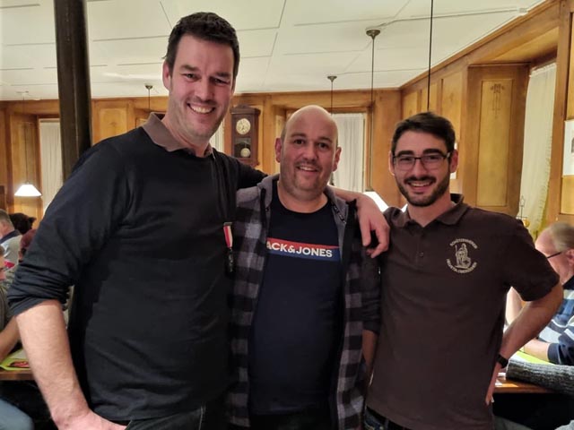 Von links: Christoph Riner, Markus Riner, Michel Gretler. Foto: zVg