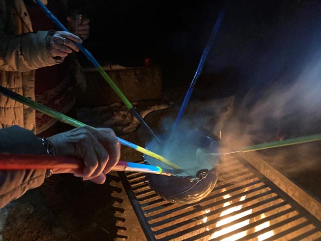 Fondue auf dem Sonnenberg. Foto: Maya Skillman