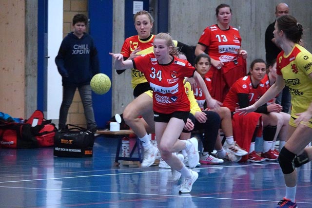 Die Damen des TSV Frick holten mit viel Durchschlagskraft die ersten zwei Punkte in der Abstiegsrunde. Foto: zVg