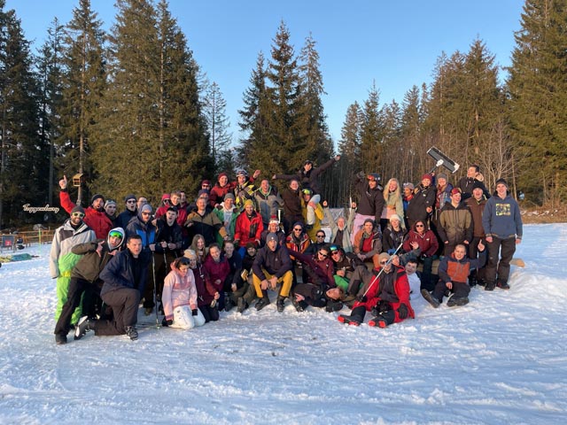 Die Mitglieder von DTV und TV Wölflinswil genossen ihr Skiweekend im Toggenburg. Foto: zVg