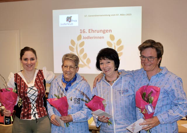 Ehrung der Jodlerinnen. Foto: zVg