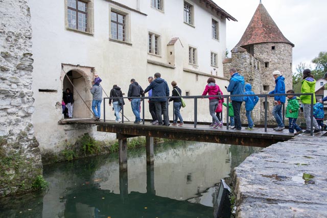 Eine Führung auf Schloss Hallwyl. Foto: zVg