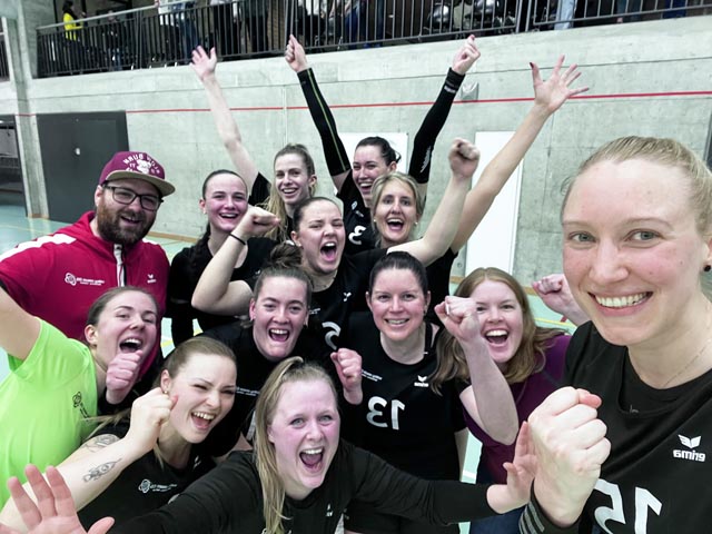 Die 2. Liga Damen von Volley Smash 05 Laufenburg-Kaisten sind Aargauer Meister. Foto: zVg