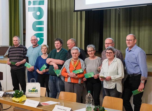 Die zehn Glückspilze, die sich über einen Landi-Gutschein freuen dürfen. Foto: zVg