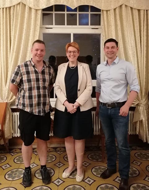 Bild v.l.: Manuel Ackermann, Désiree Stutz, Benjamin Giezendanner. Foto: zVg