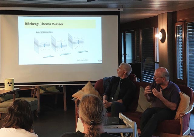 Matthias Braun NAGRA und Max Chopard KAIB im Dialog. Fotos: zVg