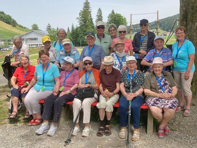 Die Reisegruppe auf einem der zahlreichen Ausflüge in der Ostschweiz. Foto: zVg