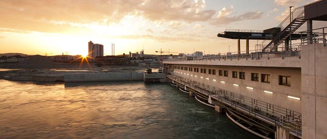 Wasserkraftwerk Rheinfelden. Foto: Energiedienst