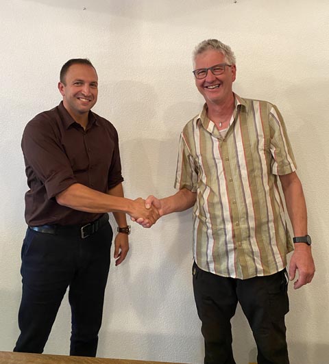 Neuer und alter Präsident: Daniel Saridis (links) und Thomas Rohrer. Foto: zVg