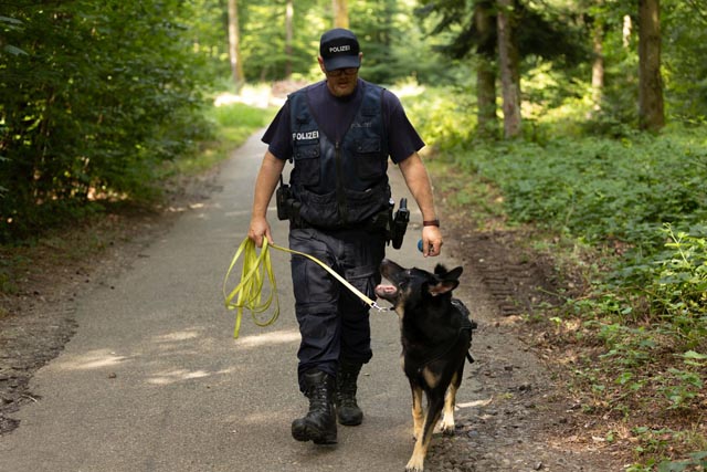 Baselbieter Polizeihundeprüfung auf dem Dietisberg in Läufelfingen. Foto: Polizei BL 