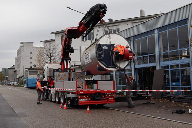 Neue Dampfkessel bei der AEB Alternativ-Energie Birsfelden AG. Foto: zVg