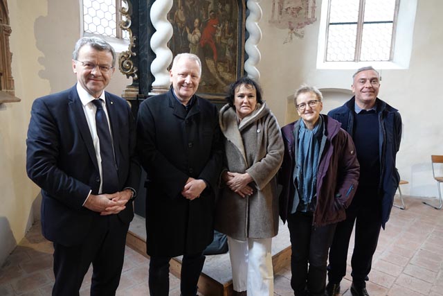 Von links: Franco Mazzi,Christian Lang ,Doris Warger, Edith Hunziker und Philipp Franz Schneider  Foto:Peter Schütz