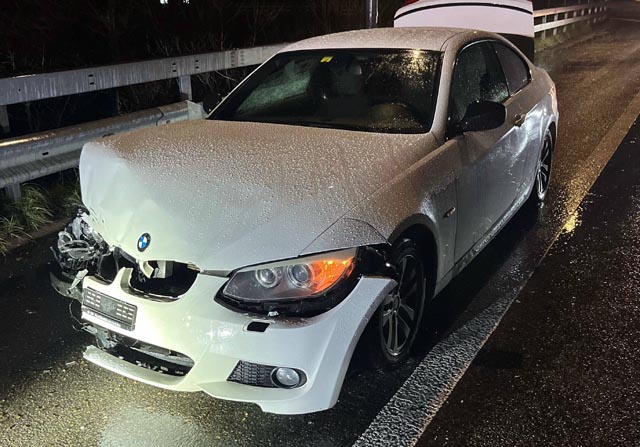 Der Neulenker verlor in einer Kurve die Kontrolle über seinen Wagen. Foto: Polizei AG 