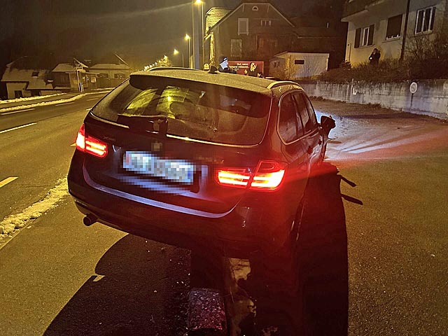 Unfall in Erlinsbach. Foto: Polizei AG