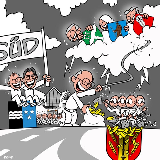 Das Bürgerkomitee hat eine Karikatur anfertigen lassen, die nach meinung des Komitees mehr sagt als tausend Worte.Karikatur: zVg