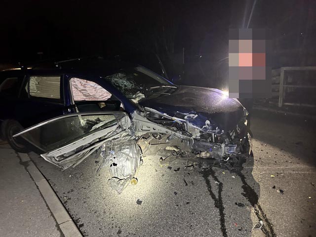 Unfall in Reinach. Foto: Polizei Aargau