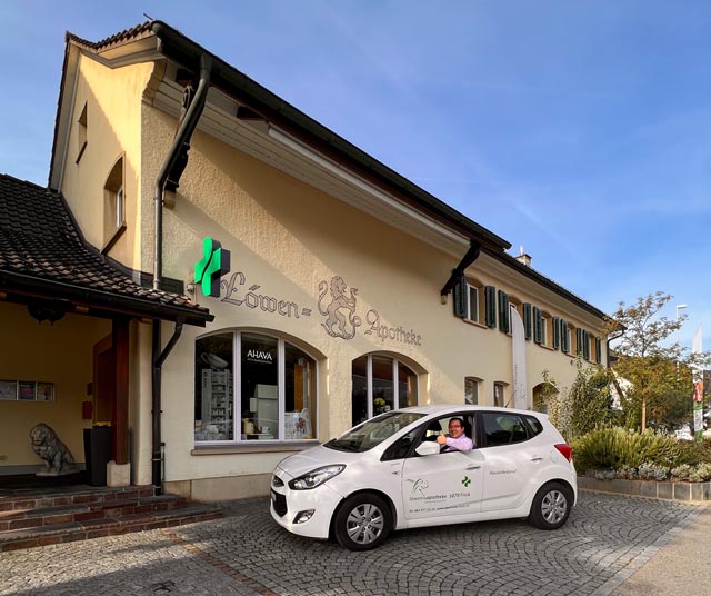 m Herzen von Frick: Die Löwen-Apotheke mit Hauslieferdienst in Frick. Foto: zVg 