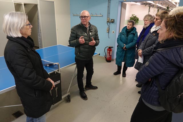 Auch die Bevölkerung konnte die Notunterkunft besichtigen. Foto: Peter Schütz