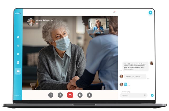So sieht das digitale Dolmetschtool von dolmX aus. Foto: zVg