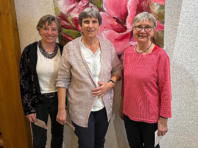 Die drei fleissigsten Turnerinnen (von links): Barbara Maurer, Barbara Liechti und Margrit Erni. Foto: zVg
