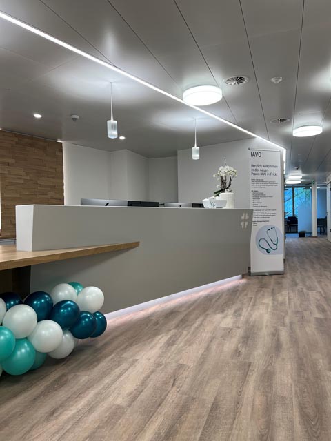 Blick in die neue IAVO-Praxis in Frick. Foto: zVg