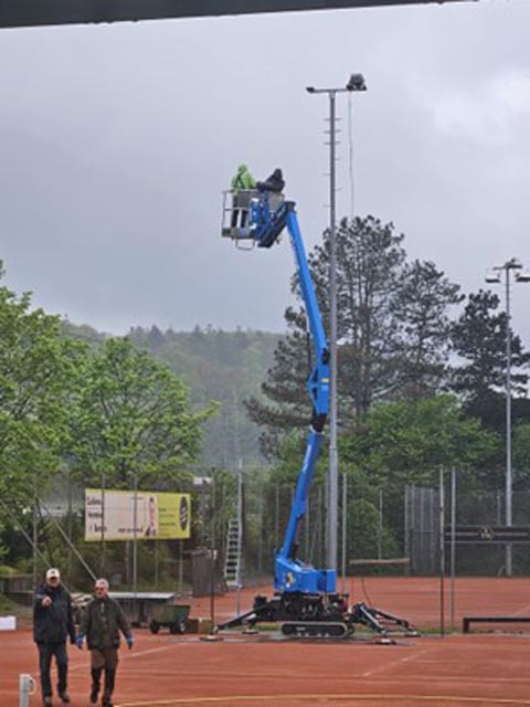 Optimal ausgeleuchteter Aussenplatz. Foto: zVg
